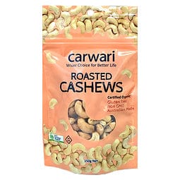 Carwari Organic Cashews Roasted  150g